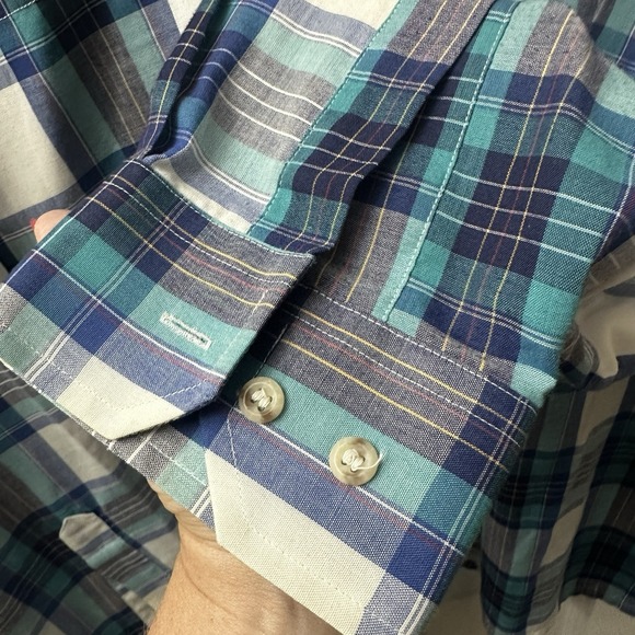 Paddock‎ Club by Arrow Men's Long Sleeve Button Down Long Sleeve Plaid - Picture 6 of 6